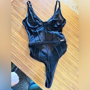 Black Sheer Bodysuit